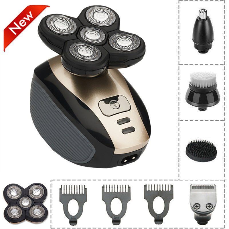 Five-blade Razor Beard Knife Tick Beard Knife Shaved Head Artifact Electric Shaver Men&#039;s Razor