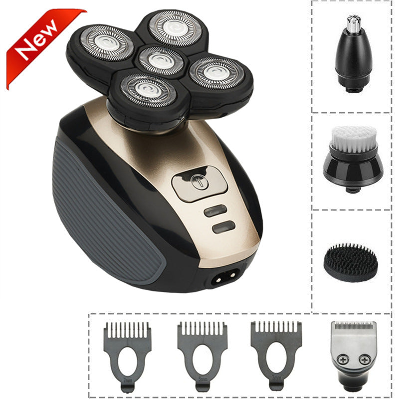 Five-blade Razor Beard Knife Tick Beard Knife Shaved Head Artifact Electric Shaver Men&#039;s Razor