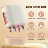 Electric Scalp Applicator Vibration Guide Liquid Massage Comb EMS Red Head Massage Hair Comb Hair Comb Cross Border