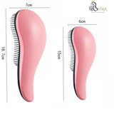 Massage Comb Soft Teeth Non-knotting Hairdressing Comb Plastic Smooth Hair Comb