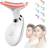 Face and Neck Massager Red Light Therapy 7 Color Facial Sculpting Skin Tightening Wrinkle Remover & Dark Circle Reducer
